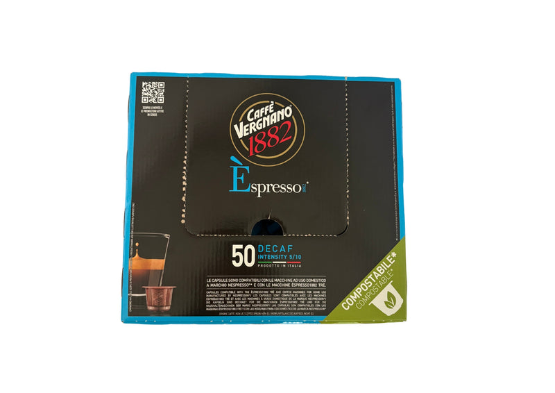 Capsules Café Décaféiné (50 unités) - CAFFE VERGNANO 1882