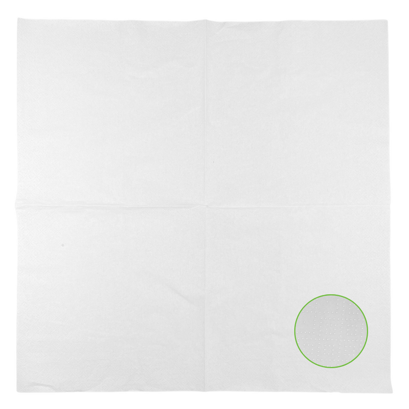 Serviettes blanches 40x40