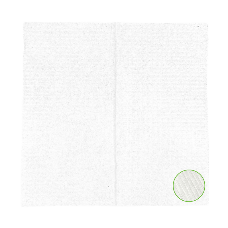 Serviettes blanches 1 pli 14x14
