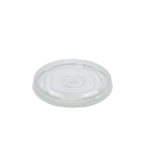rPET Milkshake Flat Lid with Straw Slot ø 95 mm x 15 mm