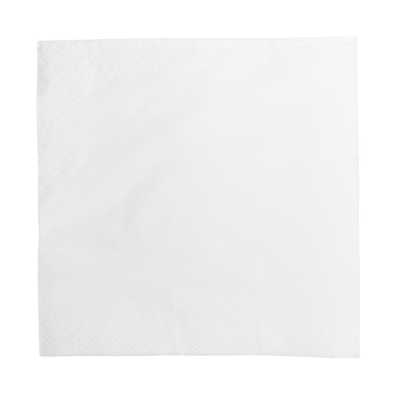 Serviettes blanches 33x33