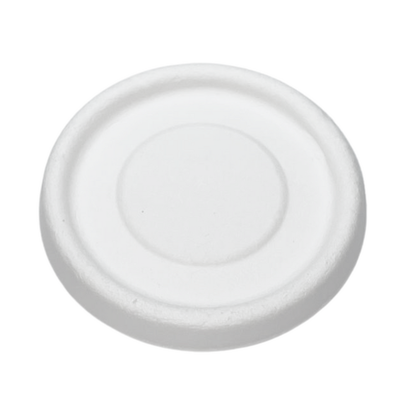 Couvercle en Bagasse blanc Ø 62/63 mm (1000 unités)