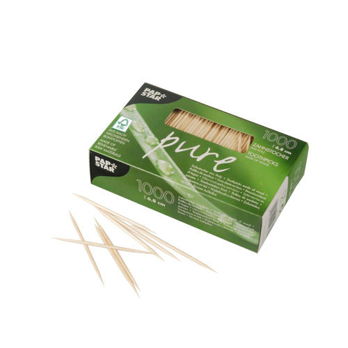 Cure-Dents en Bois Premium de qualité Cure-dents en bois pour un usage  dentaire ou pour vos repas 100% naturel en bois rond