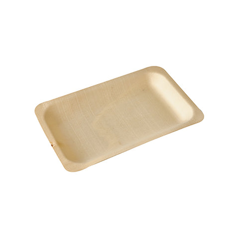 Assiettes en canne à sucre "pure" rectangulaire