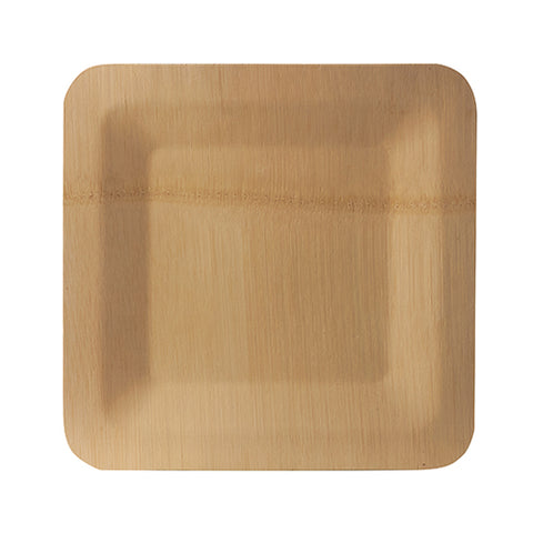 Assiettes en canne à sucre "pure" carrée