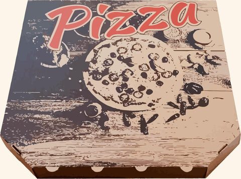 Boîte à Pizza 40x40x3,5 Impression 2 couleurs