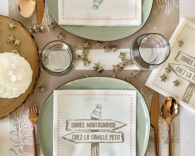 Serviettes de table personnalisées