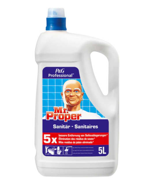 Nettoyant Détartrant WC Mr Propre 5L - Une propreté impeccable pour les professionnels de l'hôtellerie et de la restauration - Disponible chez Covr dans la gamme Nettoyants sanitaire