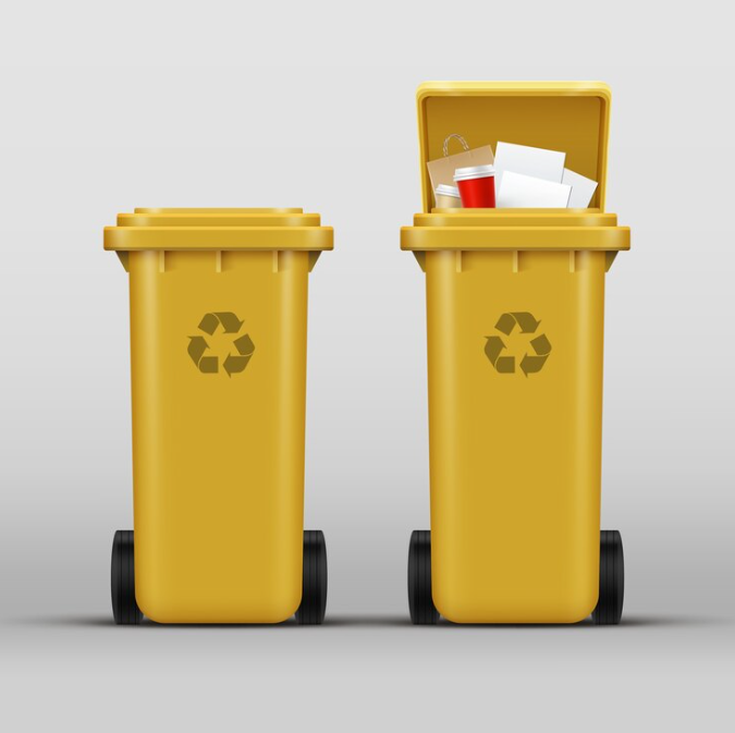 Puis-je mettre un sac poubelle classique dans la poubelle jaune ?