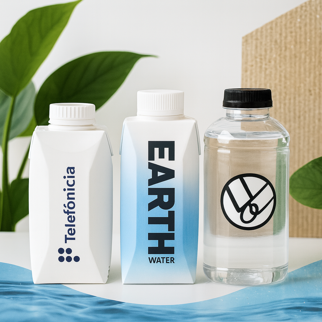 Bouteilles d'eau personnalisées disponible sur notre site COVR