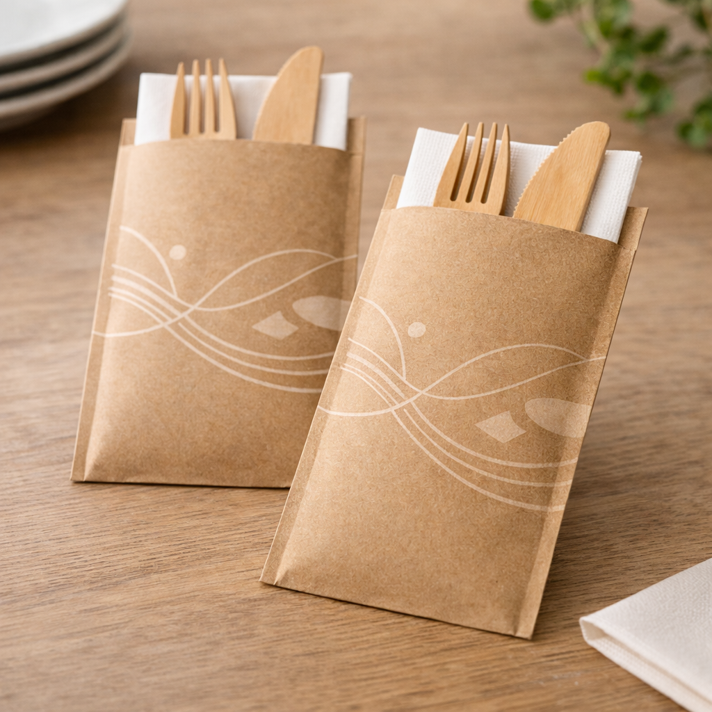 Pochettes à couverts personnalisées : une solution économique et valorisante