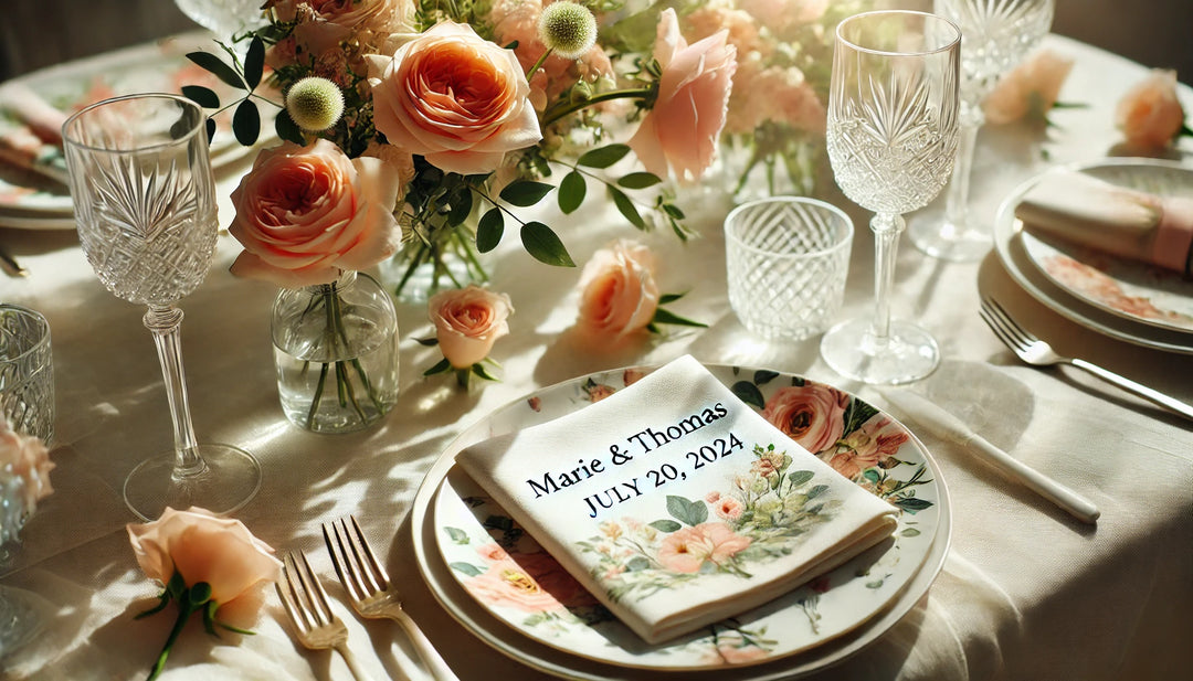 Pourquoi choisir des serviettes personnalisées pour un mariage ?