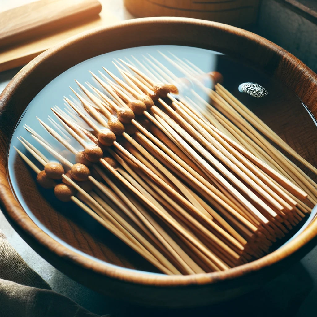 Pourquoi faire tremper les brochettes en bois?