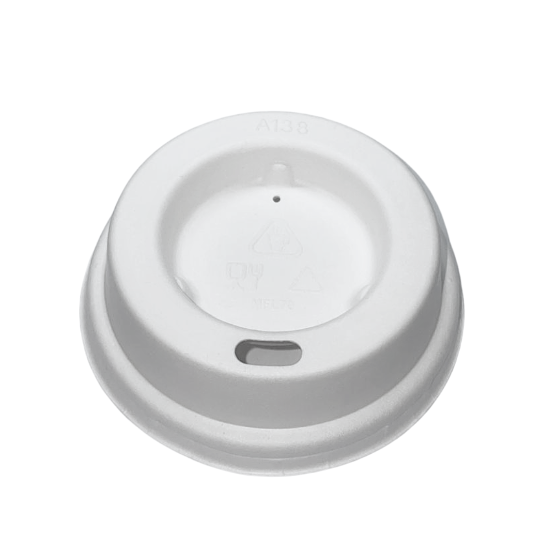 Couvercle en Bagasse Blanc 70mm (2100 unités)
