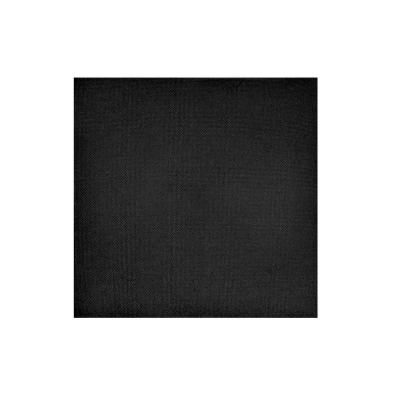Serviette gaufrée-collée 38x38 2plis noir