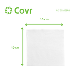 Serviette micropoint 20x20 2plis blanche