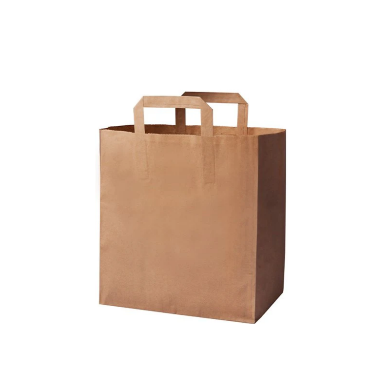 Sacs en papier Kraft recyclé 32+16x44 cm