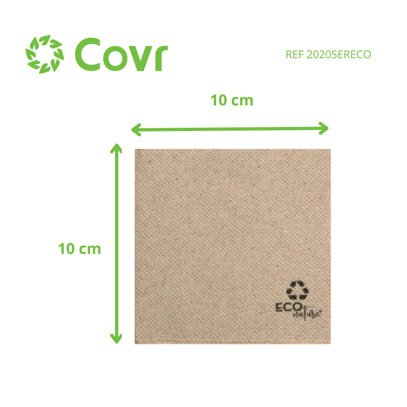 Serviette micropoint 20x20 2plis eco