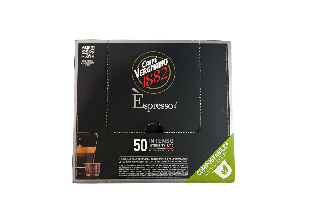 Capsules Café Intenso (50 unités) - CAFFE VERGNANO 1882