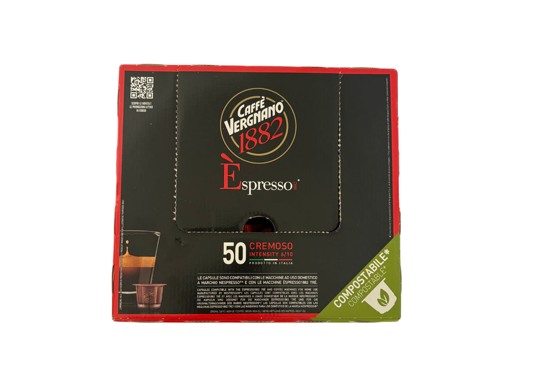 Capsules Café Cremoso (50 unités) - CAFFE VERGNANO 1882