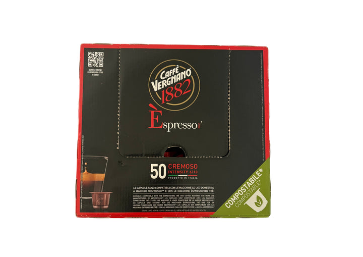 Capsules Café Cremoso (50 unités) - CAFFE VERGNANO 1882