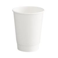 Gobelet Carton Blanc Sans Film Plastique Double Paroi 40 cl / 14 oz
