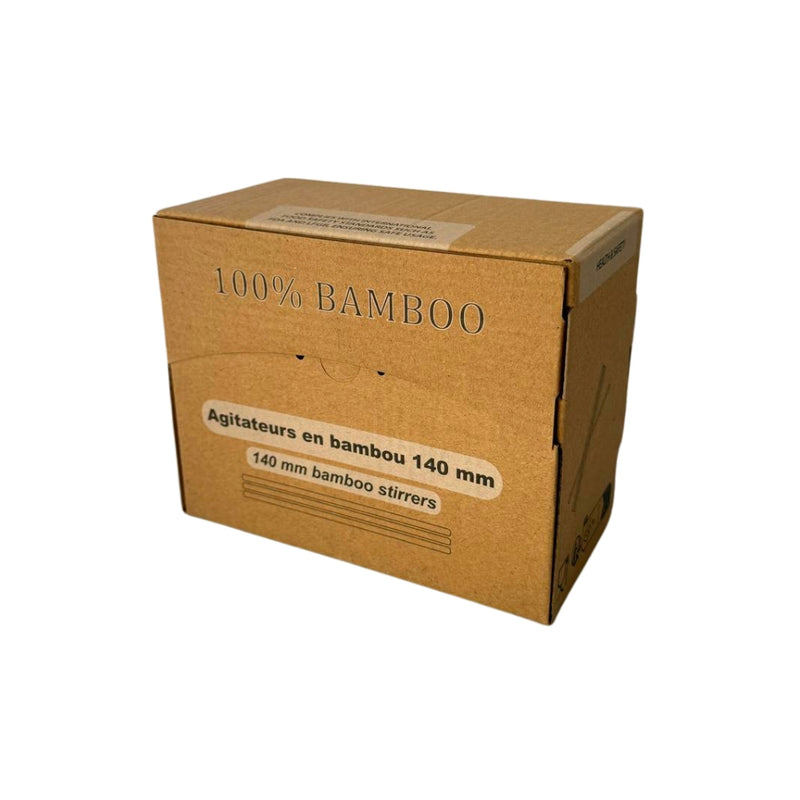 Agitateur en Bambou en boîtes distributrices 140 mm