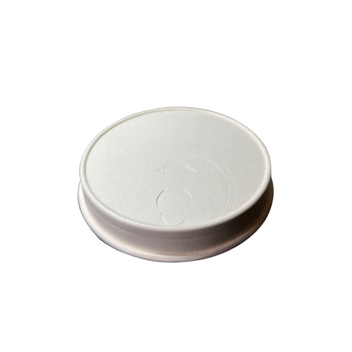 Couvercle dôme en carton blanc sans plastique 90 mm (1000 unités)