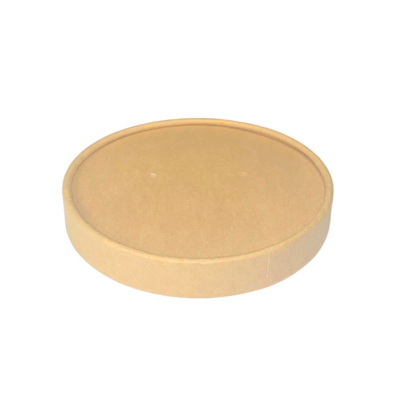 Couvercle en carton kraft Ø 98 mm (500 unités)