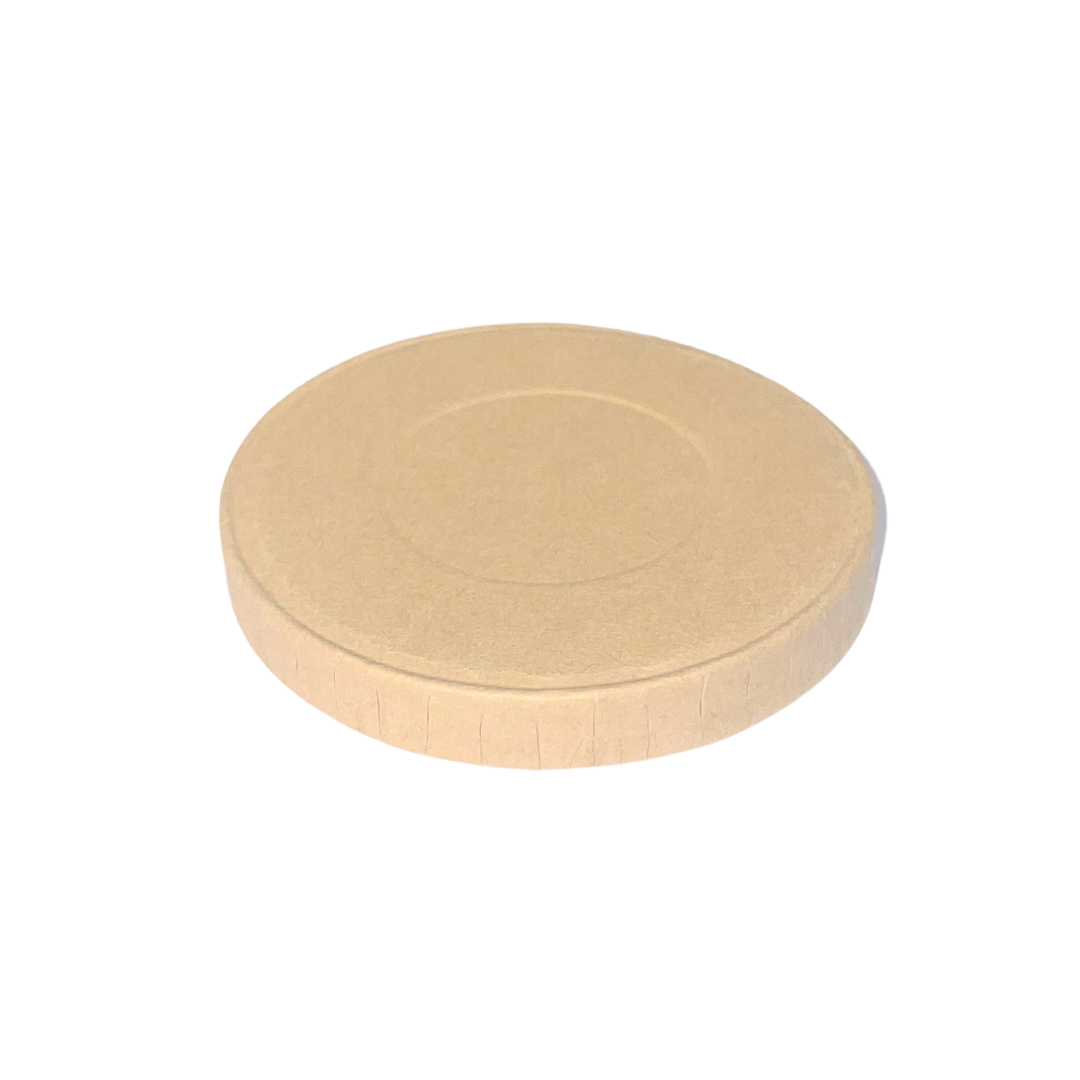 Couvercle en carton kraft 62 mm