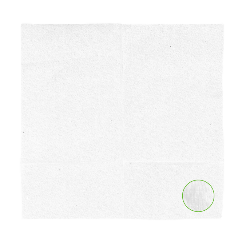 Serviettes blanches 17x17