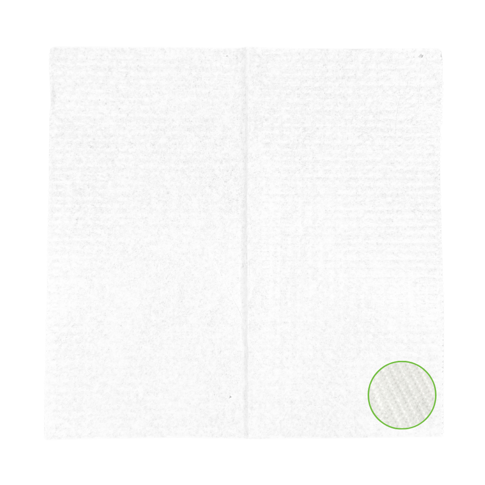 Serviettes blanches 1 pli 14x14