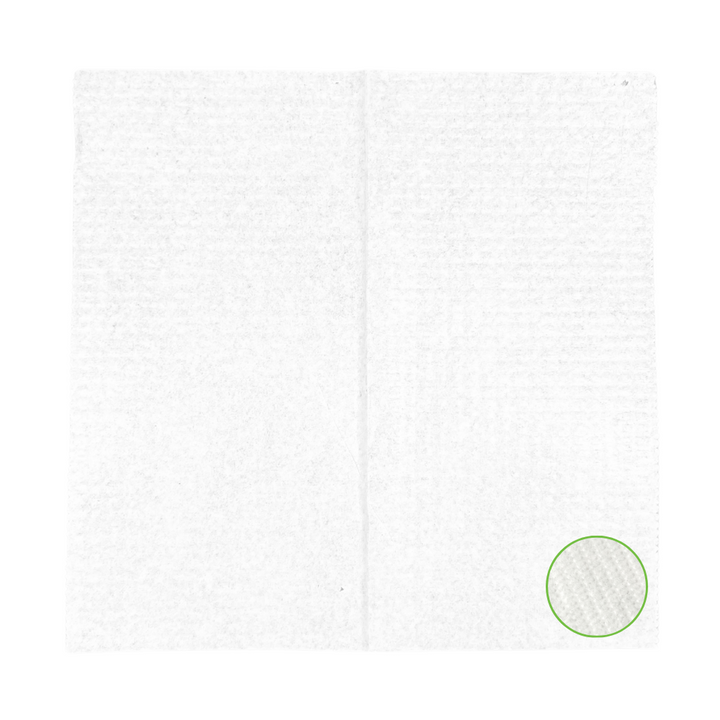 Serviettes blanches 1 pli 14x14