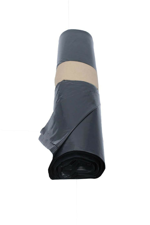 Sac Poubelle PEBD NOIR 50L 35µ Soudure à plat Lien Classic avec bague gencod (400 unités)