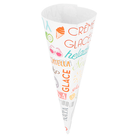 Cônes Glace Personnalisés Ø 7x11,5cm Papier