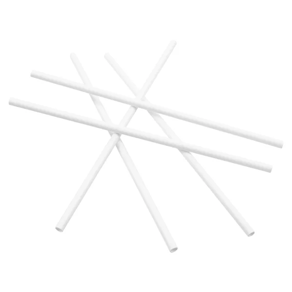Paille droite - Blanc FSC mix 70% - Ø6mm x 21 cm