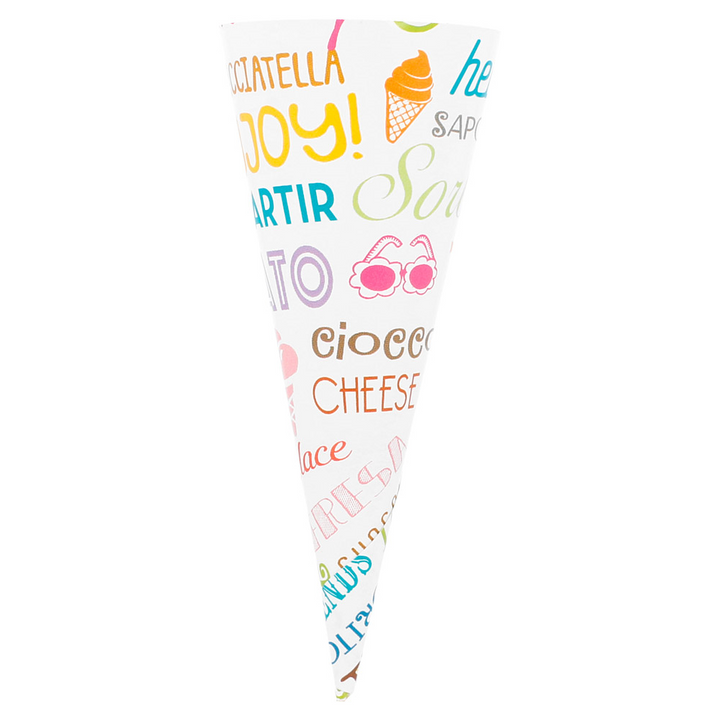 Cônes Glace Personnalisés Ø 4,1x10,4cm Papier