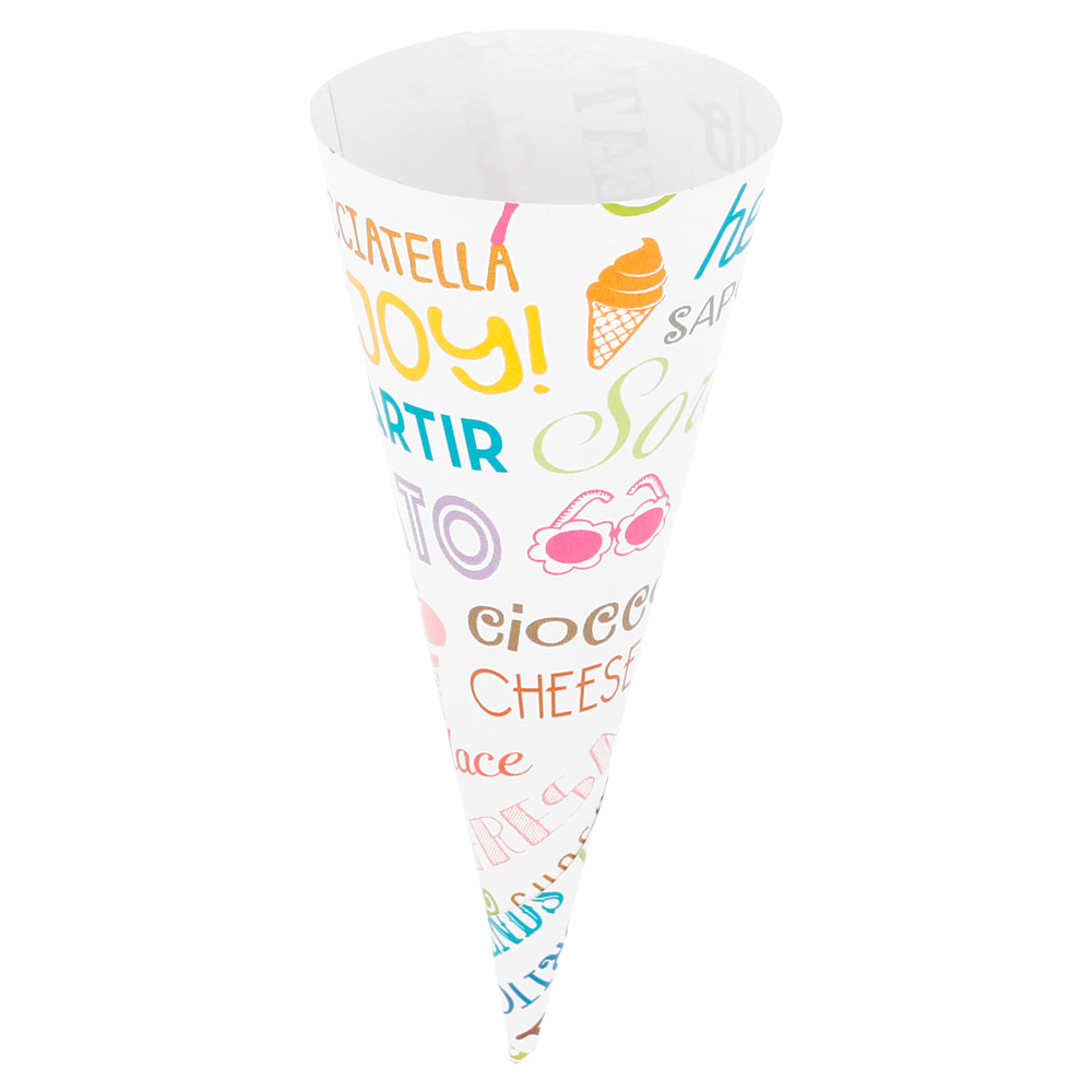 Cônes Glace Personnalisés Ø 4,1x10,4cm Papier