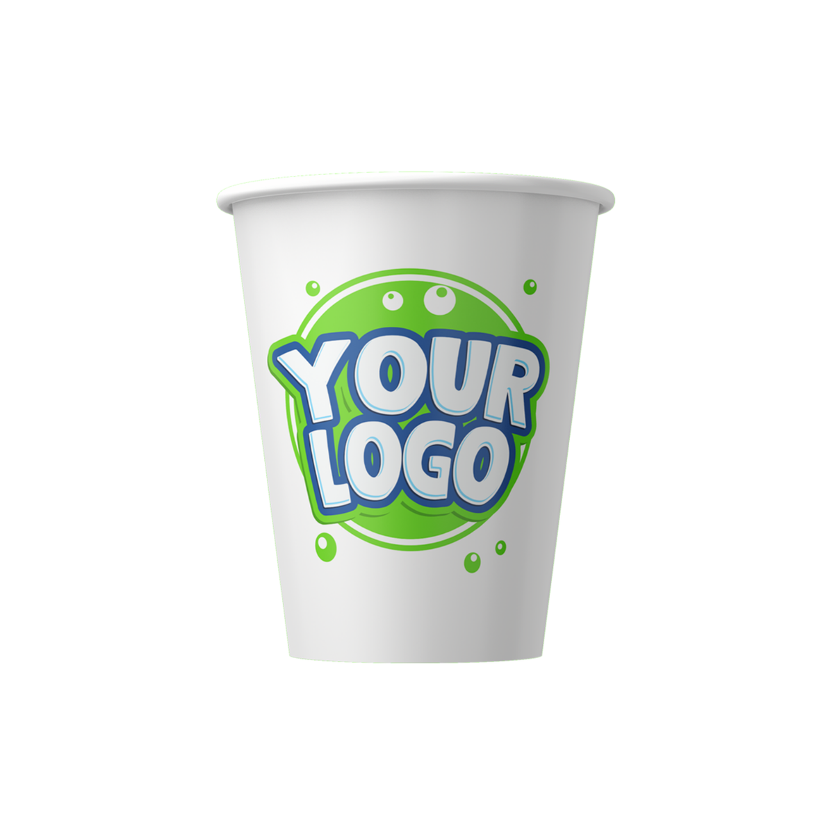 Vasos de cartón con etiqueta con logotipo 33 CL / 12 OZ - Entrega exprés