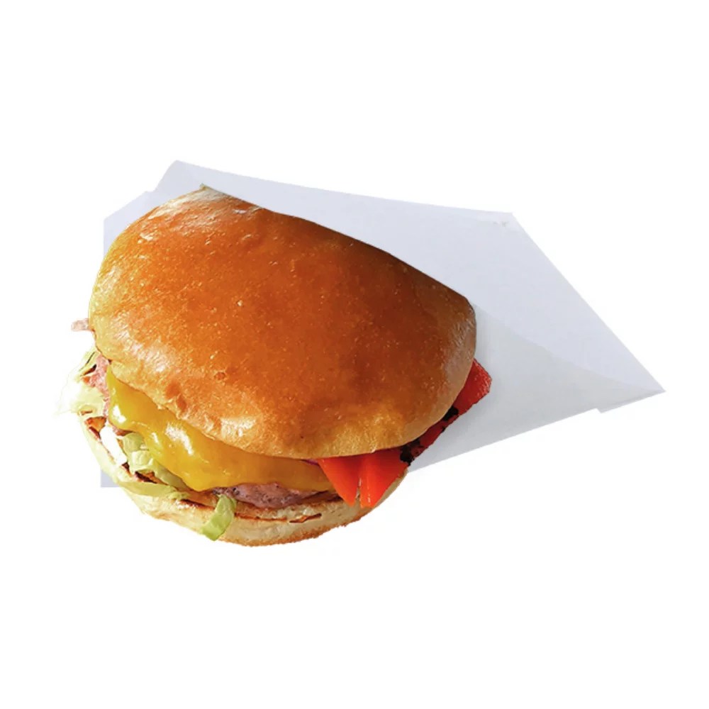 Sac Burger Fendu sur le Côté Kraft Blanc