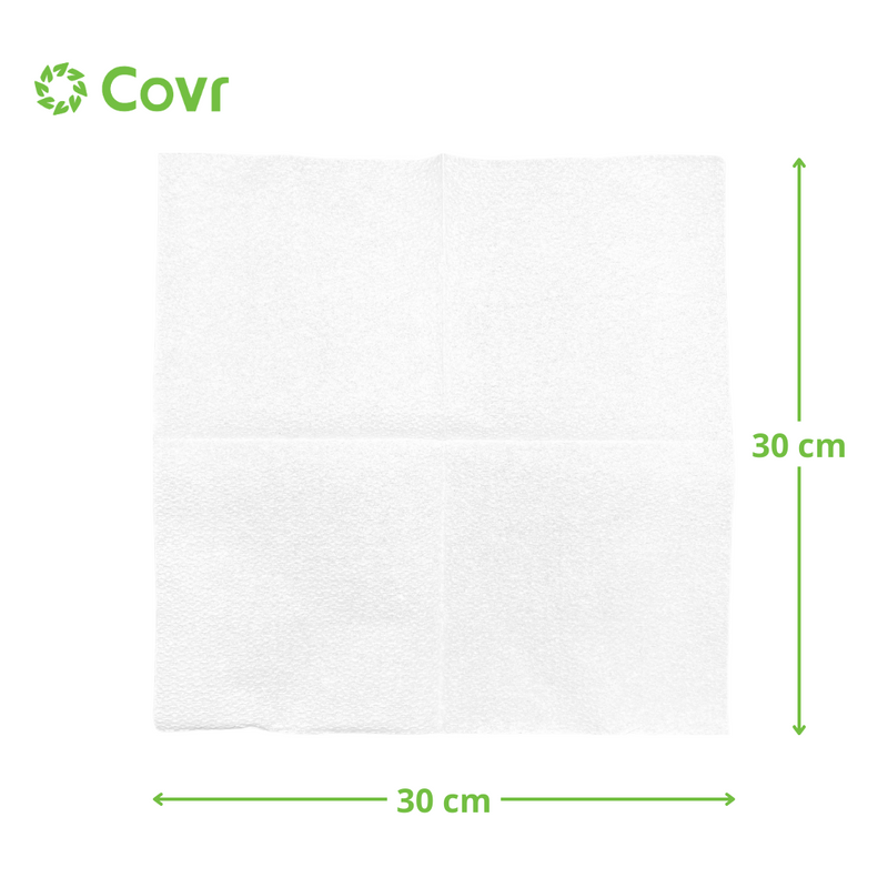 Serviettes blanches 30x30