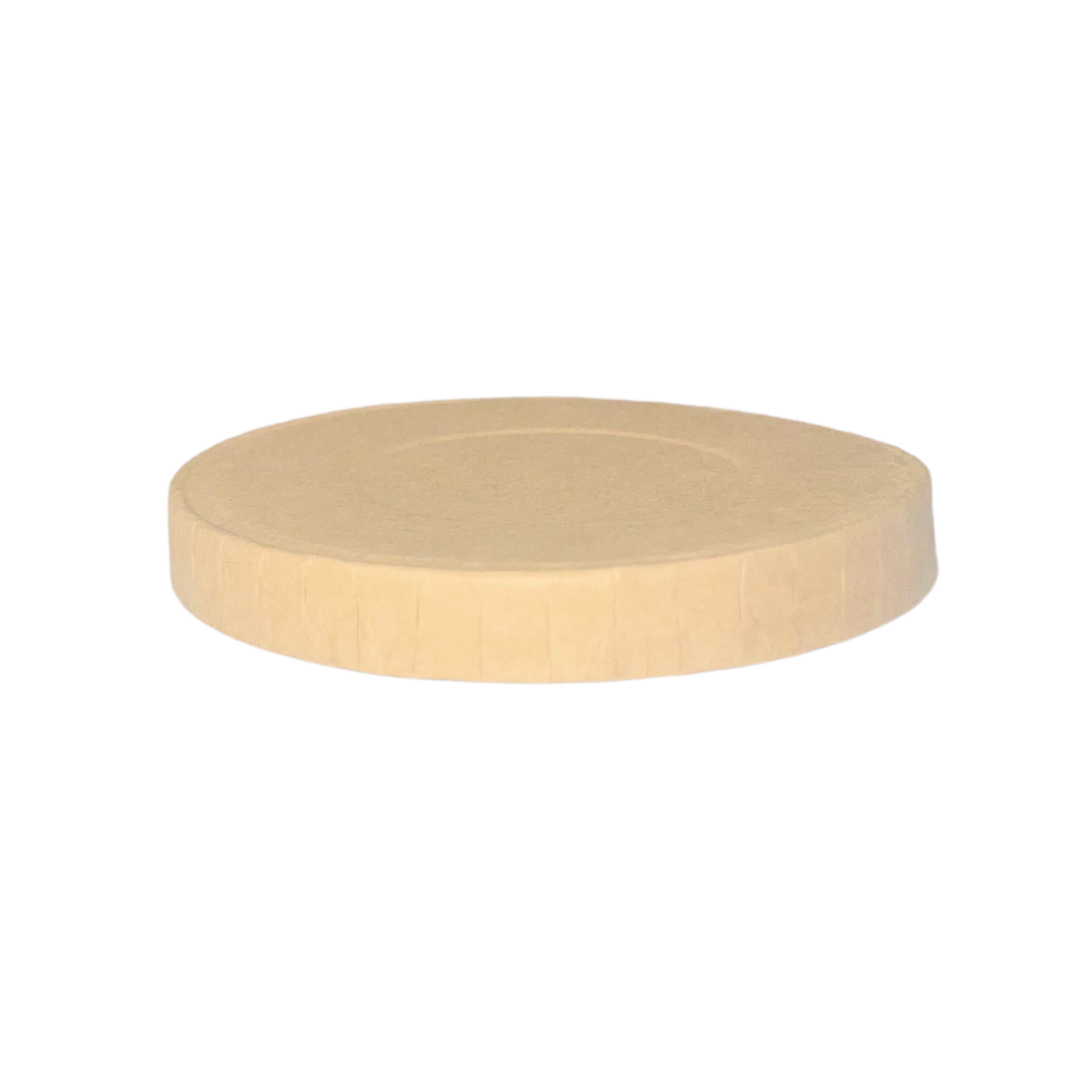 Couvercle en carton kraft 62 mm