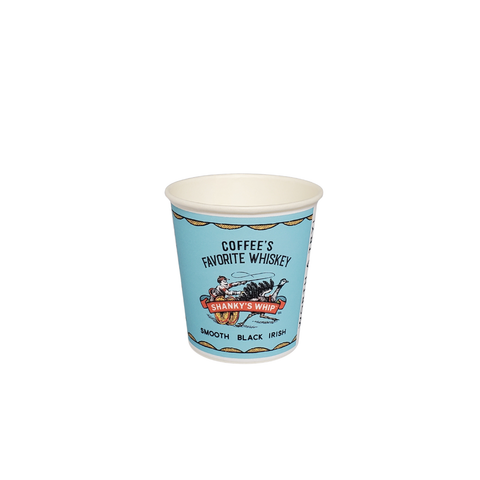 Kartonnen bekers met bedrukt etiket 10 CL / 4 OZ - Expreslevering