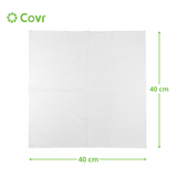 Serviettes blanches 40x40
