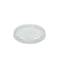Couvercle plat rPET Milkshake avec passage de paille ø 95 mm x 15 mm
