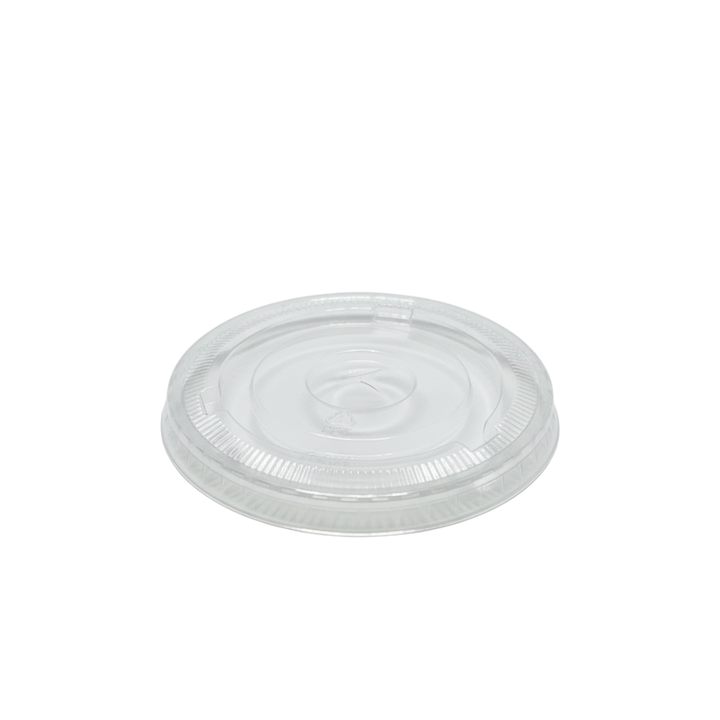 Couvercle plat rPET pour Gobelets et Pots dessert en Plastique (95mm)