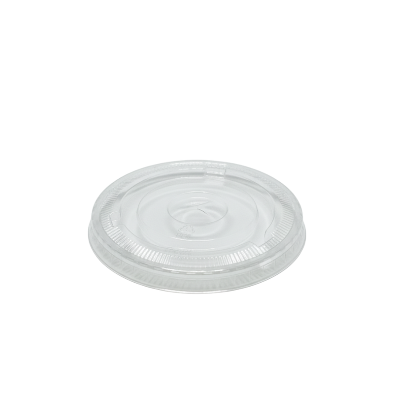 Couvercle plat rPET Milkshake avec passage de paille ø 95 mm x 15 mm
