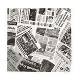 Papel antigordura branco encerado "jornal" 31x31cm