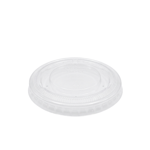 rPET Flat Lid for Plastic Dessert Pots (82mm)