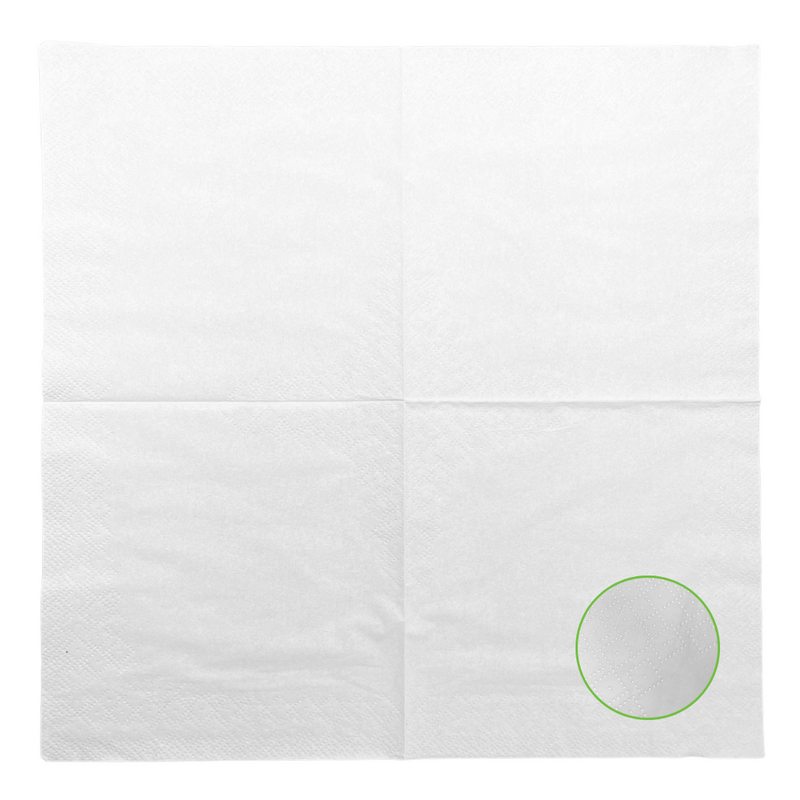 Serviettes blanches 33x33